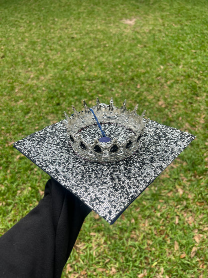 Rhinestoned Crown Cap Topper